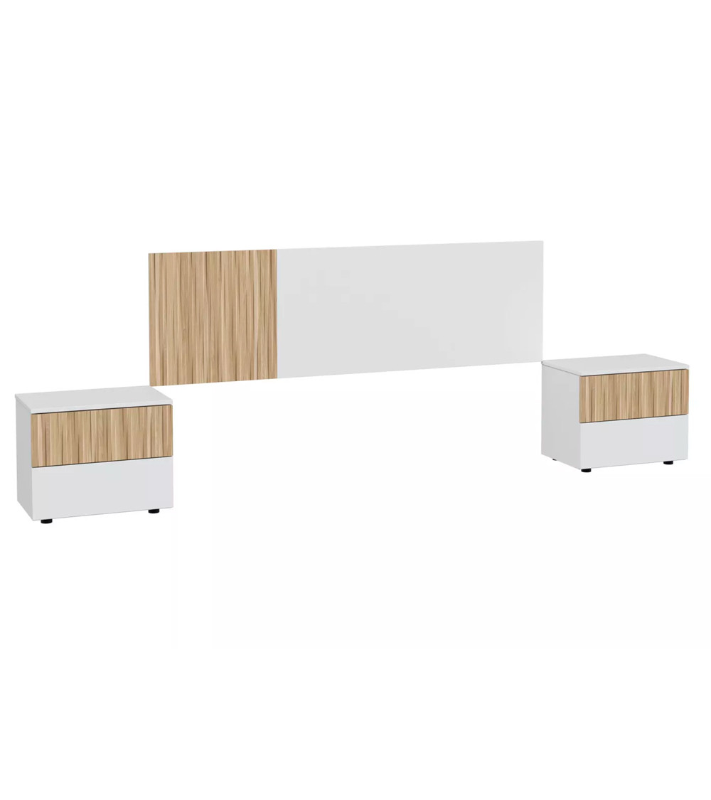 Cabecero 160 cm + 2 mesitas EDITH