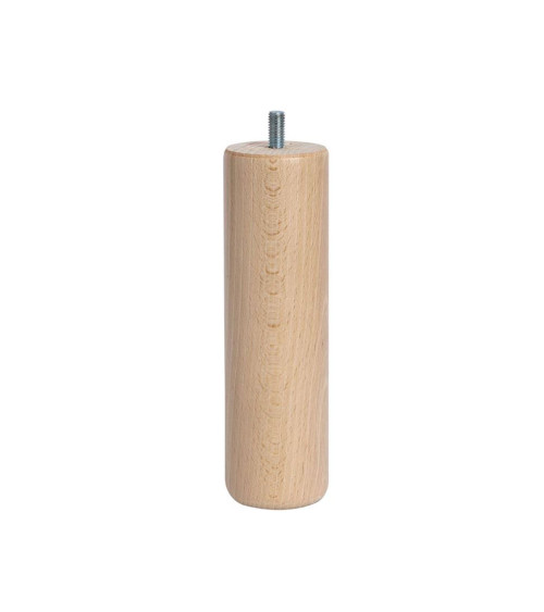 Pack 4 patas de somier forma cilíndrica en madera Pack 4 patas de somier forma cilíndrica en madera