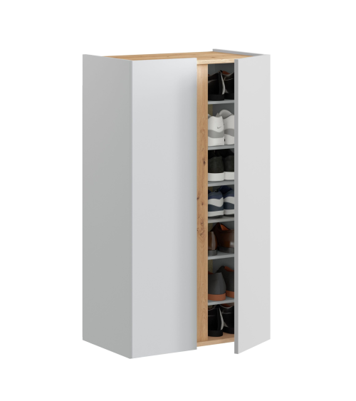 Zapatero Ébano 2 puertas 6 baldas - Organización y estilo para tu hogar Zapatero Ébano 2 puertas 6 baldas - Organización y estilo para tu hogar
