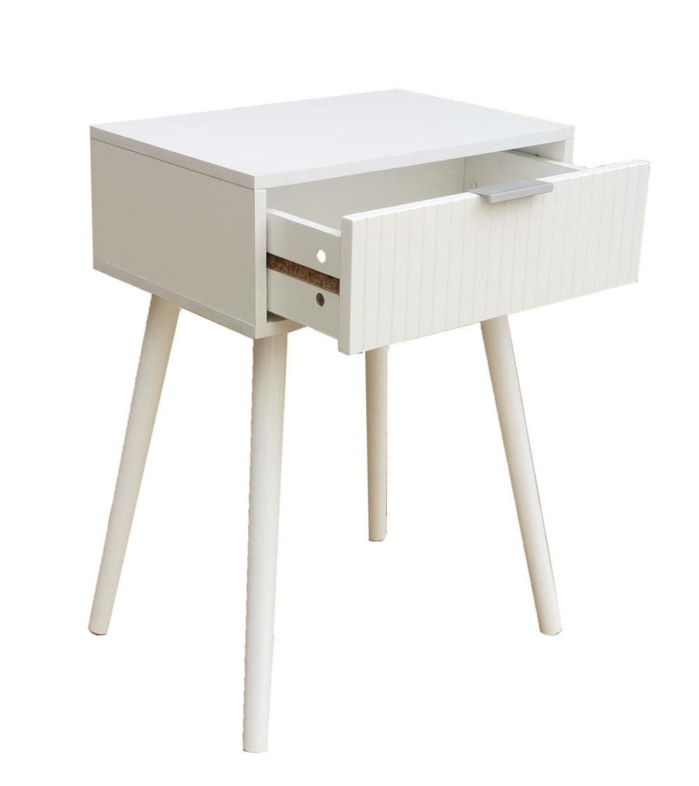 Mesita de noche Fresh – Diseño nórdico con gran capacidad