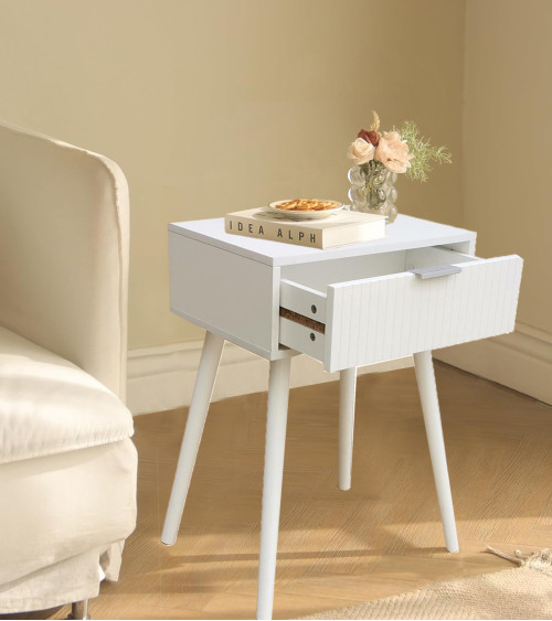Mesita de noche Fresh – Diseño nórdico con gran capacidad