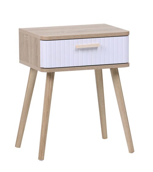 Mesita de noche Talía – Diseño nórdico con cajón decorativo Mesita de noche Talía – Diseño nórdico con cajón decorativo