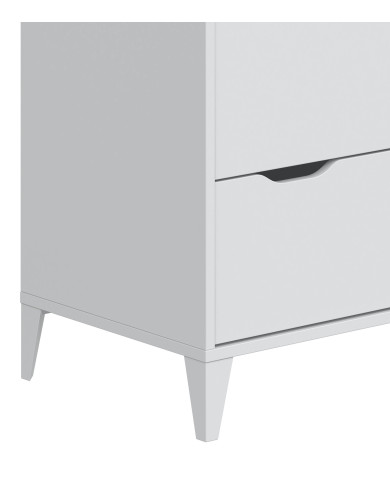 Cómoda Noive 3 cajones – Compacta con patas altas y guías metálicas