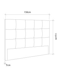 Cabecero de cama tapizado Olson - Moderno y atemporal