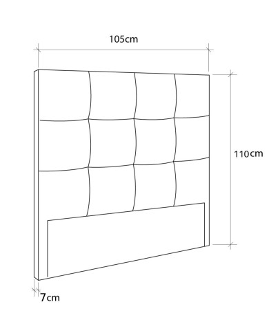Cabecero de cama tapizado Olson - Moderno y atemporal