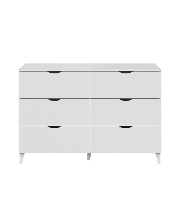 Cómoda Ares 6 cajones con patas