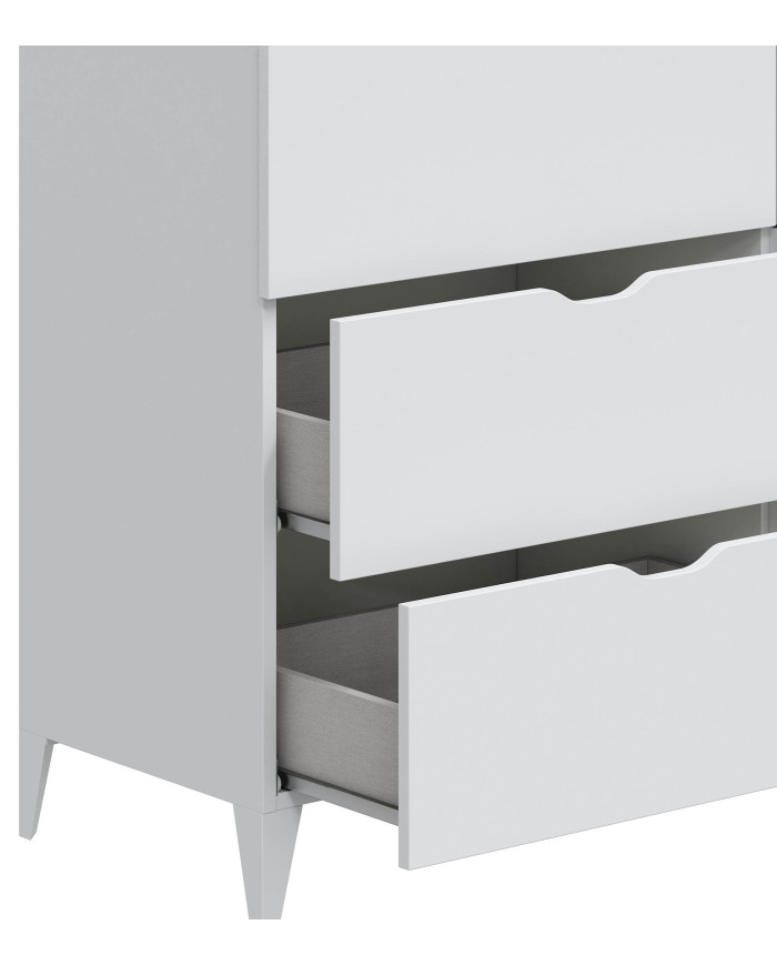 Cómoda Ares 6 cajones con patas