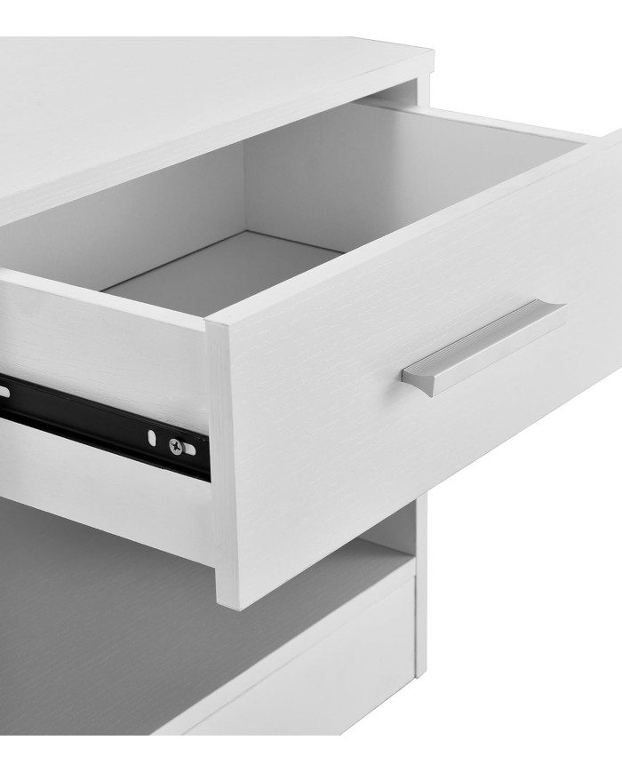 Mesita de noche Silva compacta con cajón