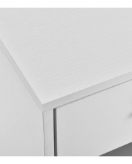 Pack de 2 mesitas de noche Silva blancas con cajón