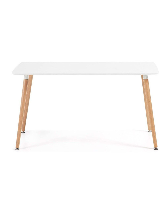 Pack mesa Nórdica blanca 120 cm con 4 sillas Tulipa
