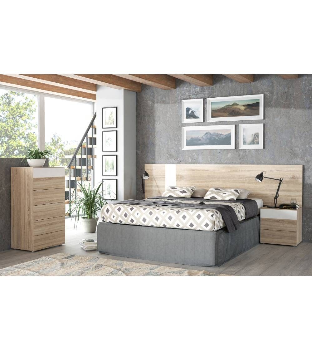 Cabecero rectangular madera WINTER para cama 135-150 cm