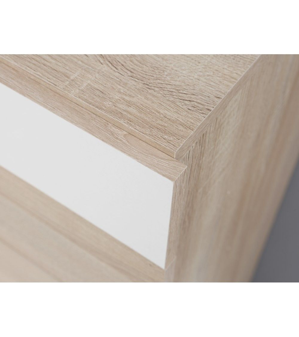 Cómoda 5 cajones WINTER en madera roble.