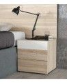 Mesita de noche 2 cajones WINTER