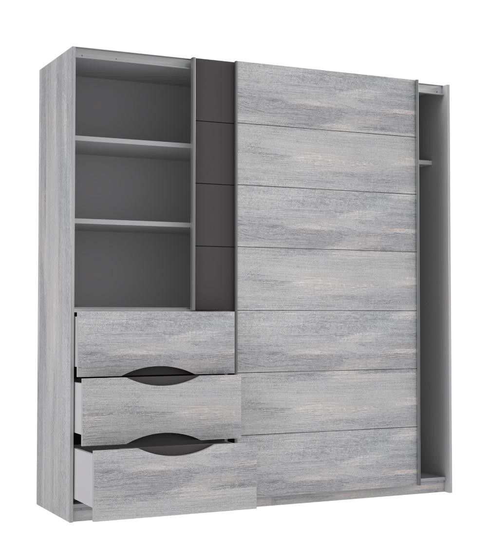 Armario 200 puertas correderas + cajonera SATURN | Cambia Tus Muebles
