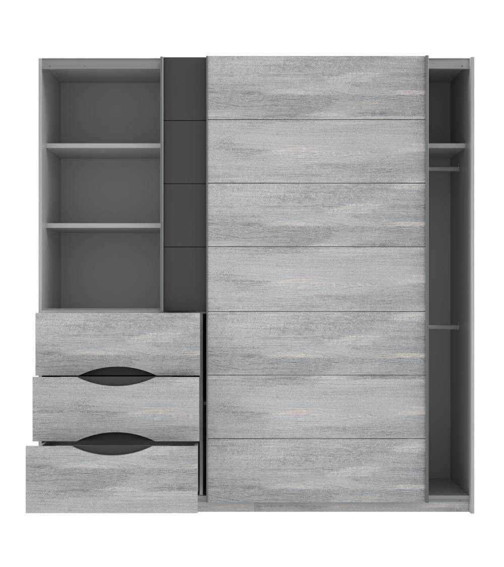 Armario 200 puertas correderas + cajonera SATURN | Cambia Tus Muebles