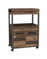 Mueble bar BACO con ruedas estilo industrial Mueble bar BACO con ruedas estilo industrial