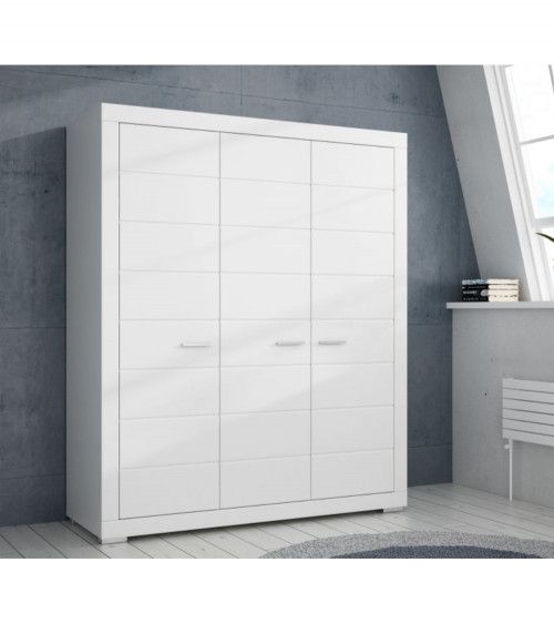 Armario ropero 3 puertas blanco SNOW Armario ropero 3 puertas blanco SNOW