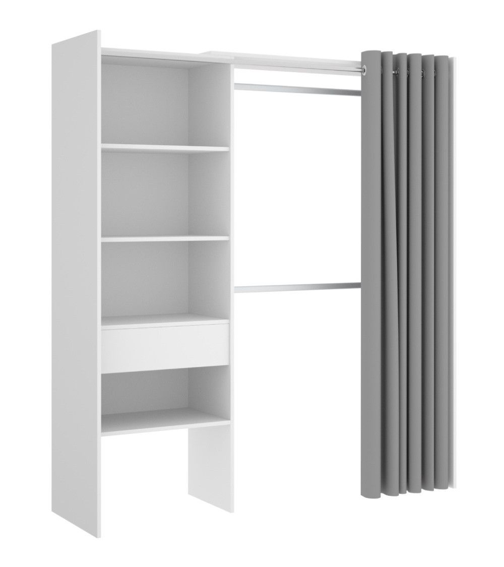 Armario vestidor abierto con cortina JUDY