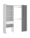 Armario vestidor abierto con cortina JUDY