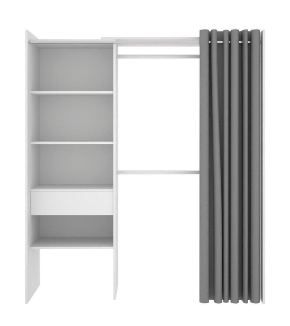 Armario vestidor abierto con cortina JUDY