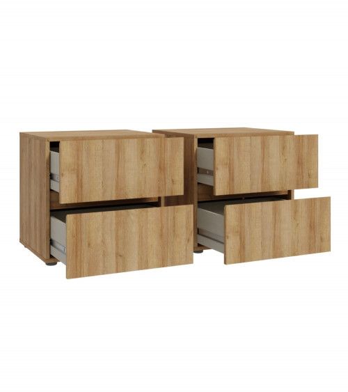 Set de 2 mesitas de noche LENY Set de 2 mesitas de noche LENY