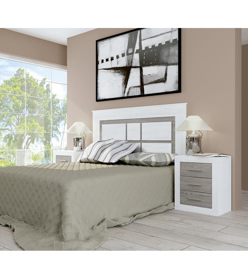 Mesita de noche 3 cajones JANA