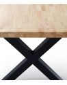Mesa de comedor industrial DAREK pata X