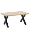 Mesa de comedor industrial DAREK pata X