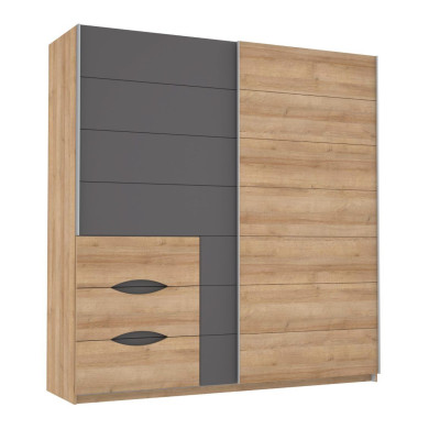 Armario 200 puertas correderas + cajonera SATURN | Cambia Tus Muebles