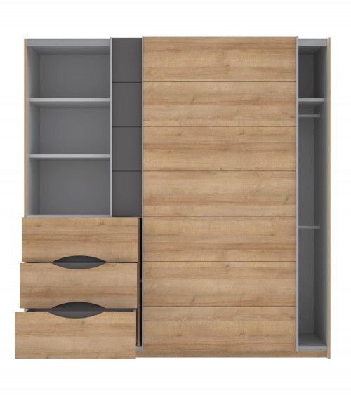 Armario 200 puertas correderas + cajonera SATURN | Cambia Tus Muebles Armario 200 puertas correderas + cajonera SATURN | Cambia Tus Muebles