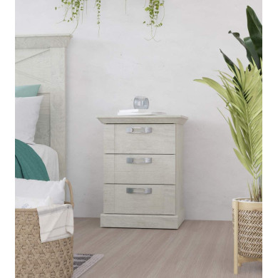 Mesita de noche 3 cajones KAREN