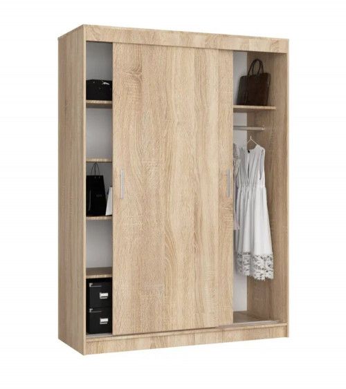 Armario 2 puertas correderas 150 cm JANGO Armario 2 puertas correderas 150 cm JANGO