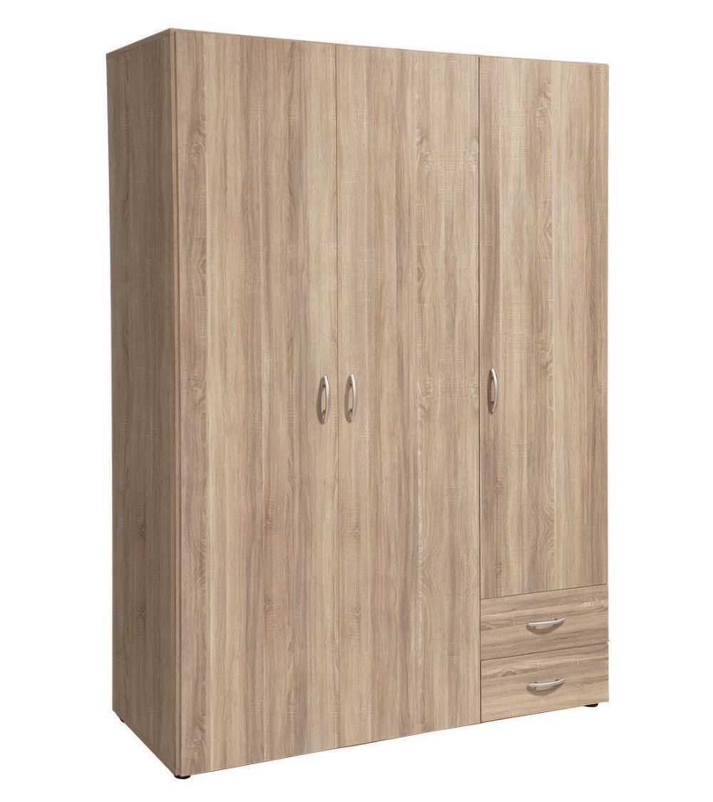 Armario 3 puertas + 2 cajones KALEB