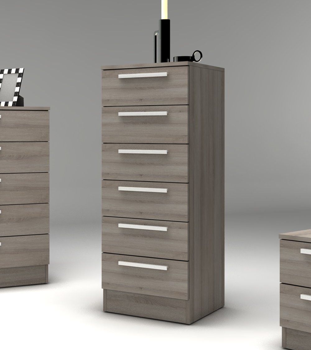 Sinfonier de 6 cajones CUBE - Cómoda alta moderna