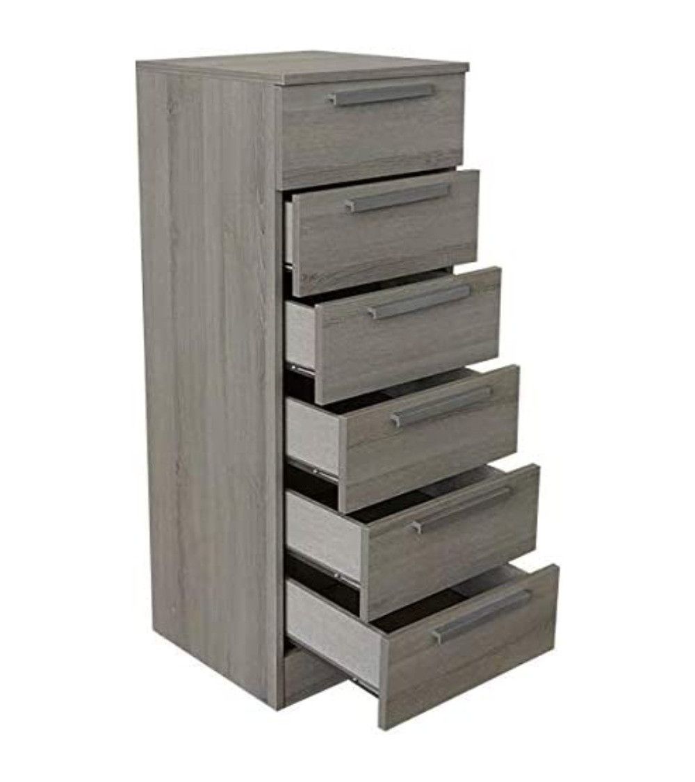 Sinfonier de 6 cajones CUBE - Cómoda alta moderna