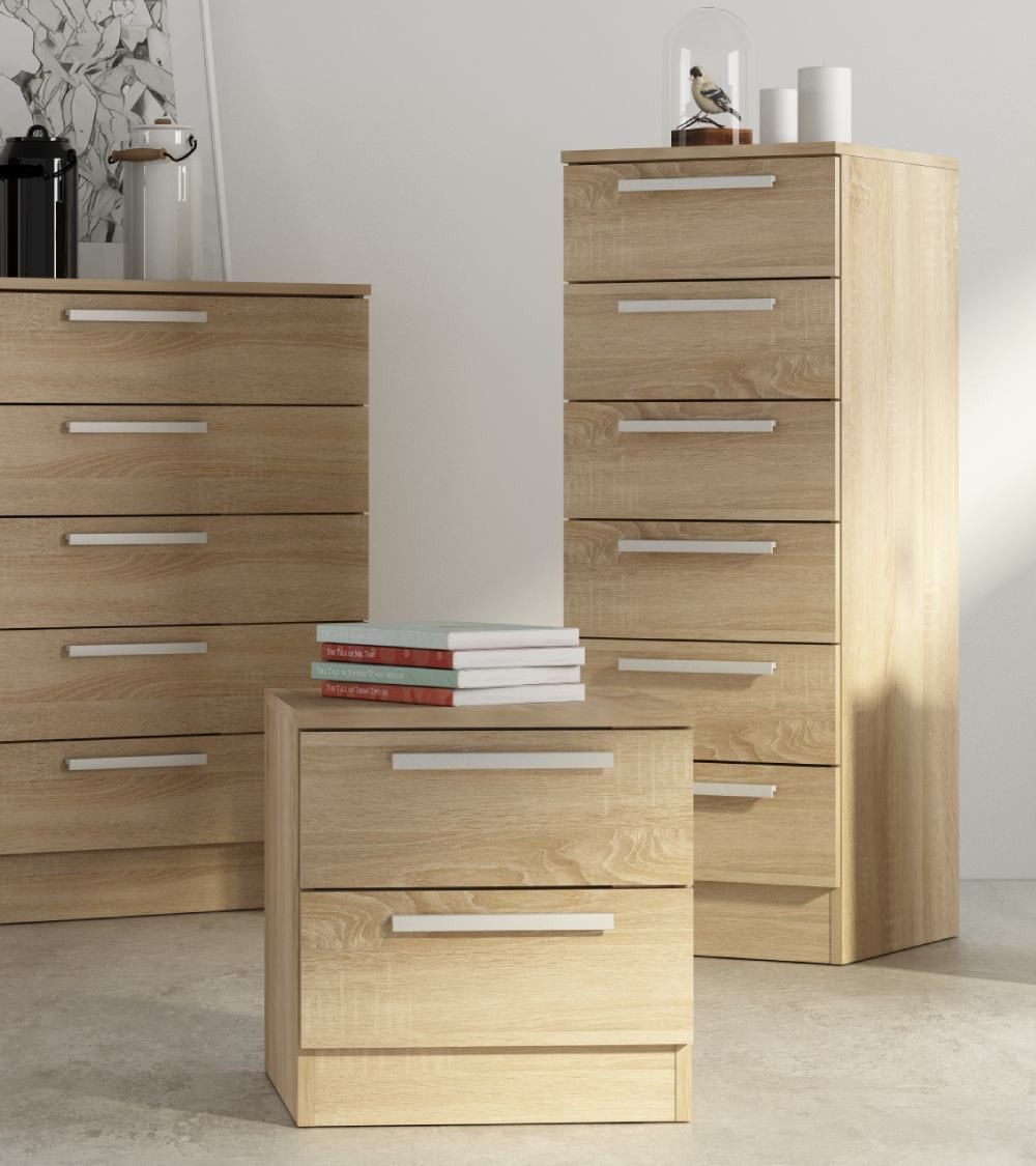 Sinfonier de 6 cajones CUBE - Cómoda alta moderna