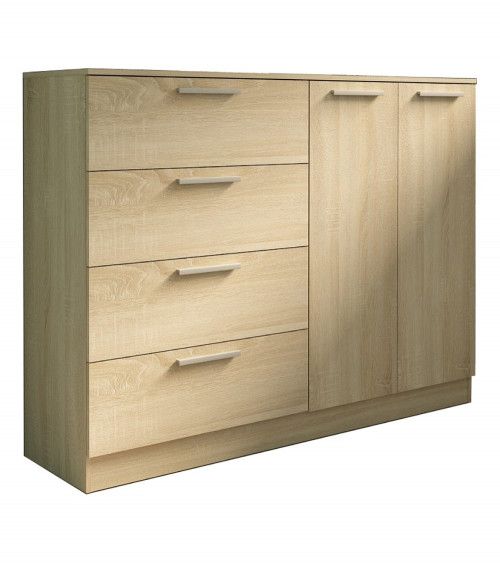 Cómoda 4 cajones 2 puertas CUBE Cómoda 4 cajones 2 puertas CUBE
