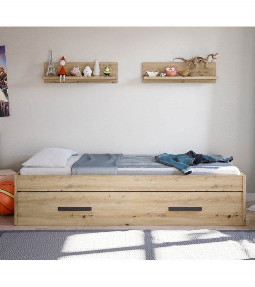 Cama nido juvenil + 2 estantes ELDA Cama nido juvenil + 2 estantes ELDA