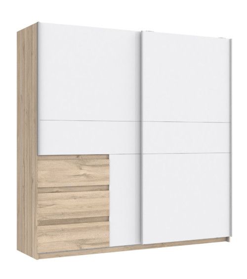 Armario puertas correderas + cajonera COLETTE Armario puertas correderas + cajonera COLETTE