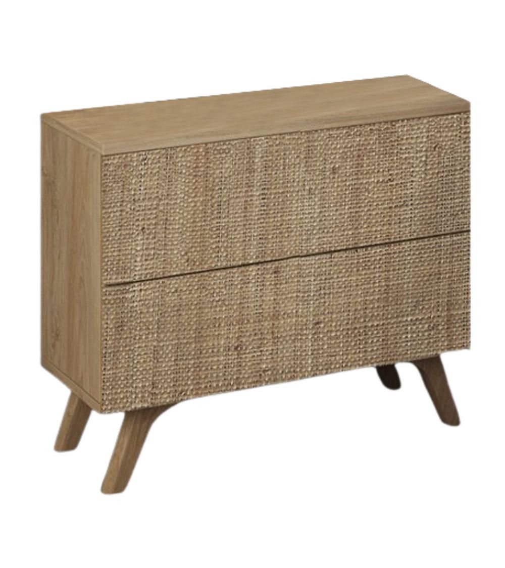 Mesita de noche 2 cajones LOREN